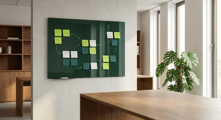 Strategie whiteboard kantoor