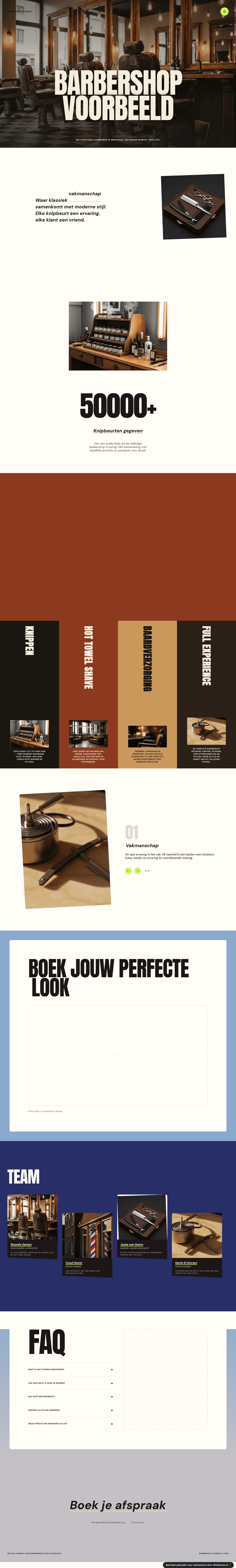Barbershop website — Bold magazine