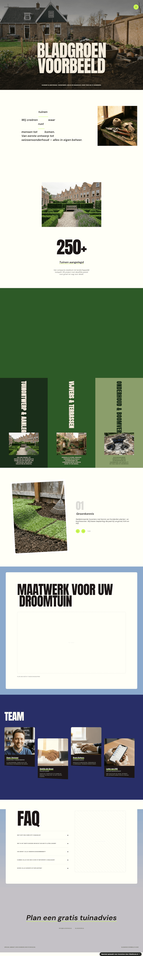 Hovenier website demo &mdash; Modern & Strak
