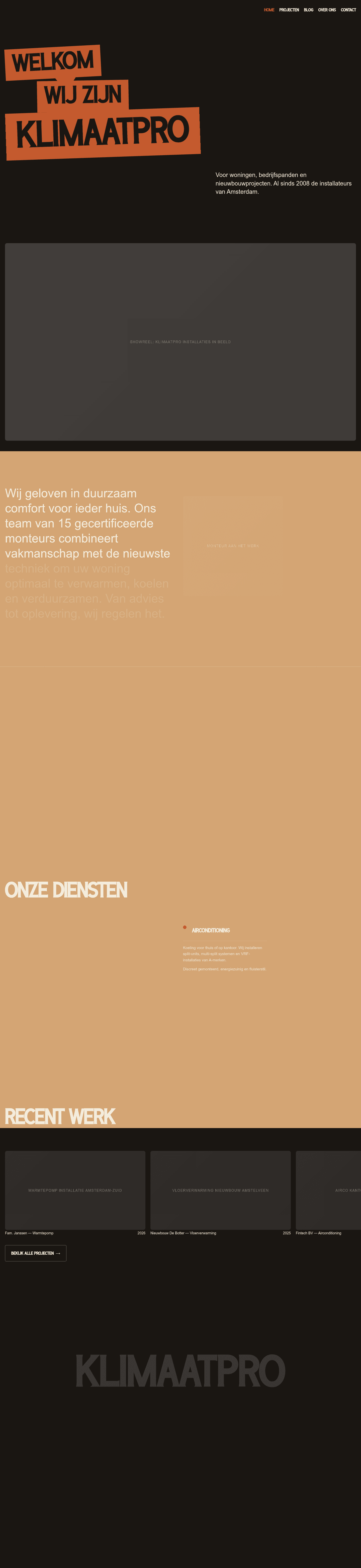Installateur website demo &mdash; Donker & Vakkundig