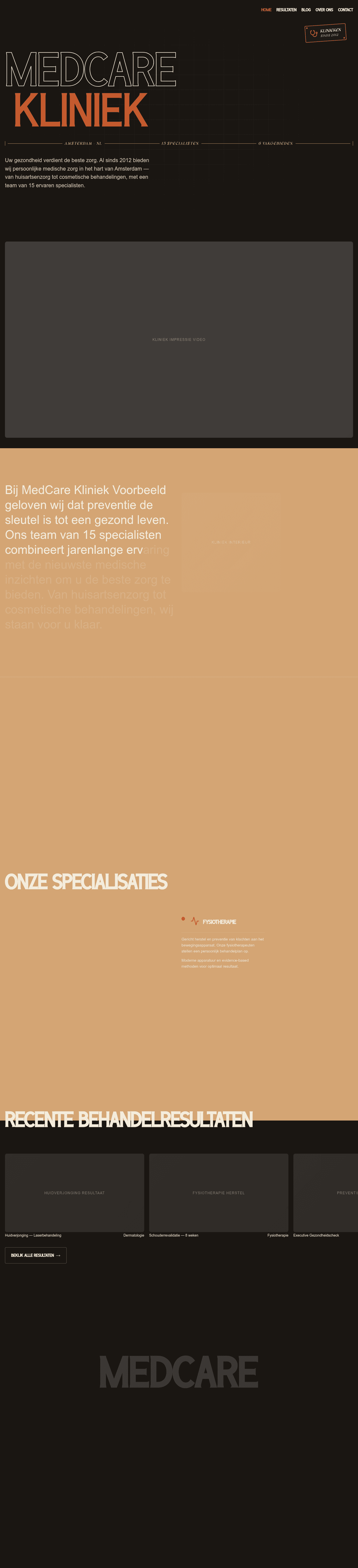 Kliniek website demo &mdash; Premium & Professioneel
