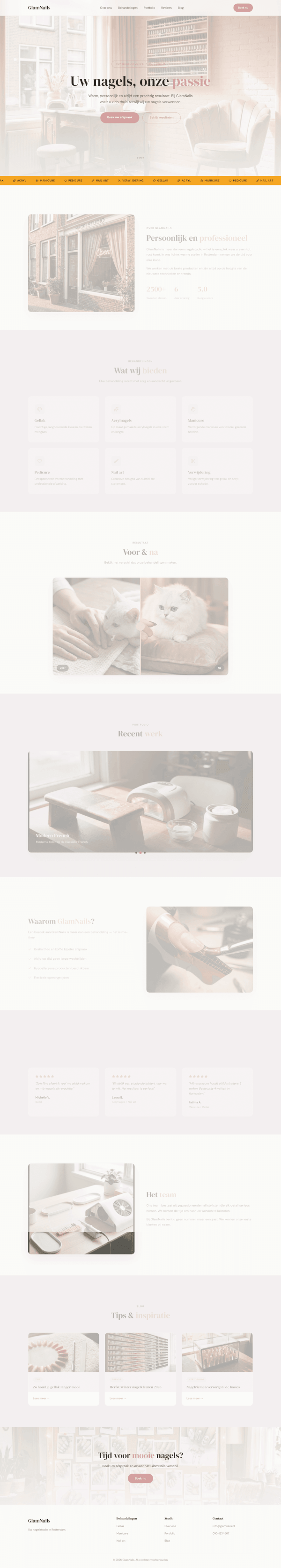 Nagelstudio website demo &mdash; Nails Showcase