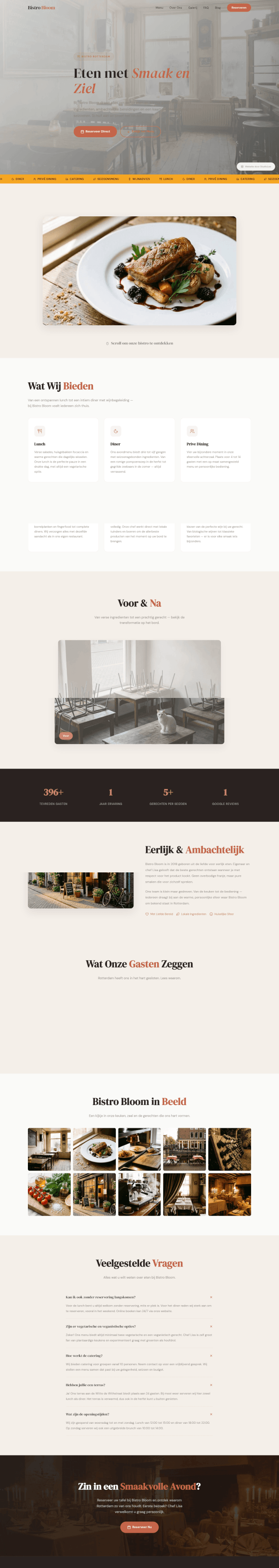 Restaurant website demo &mdash; Gerechten Showcase