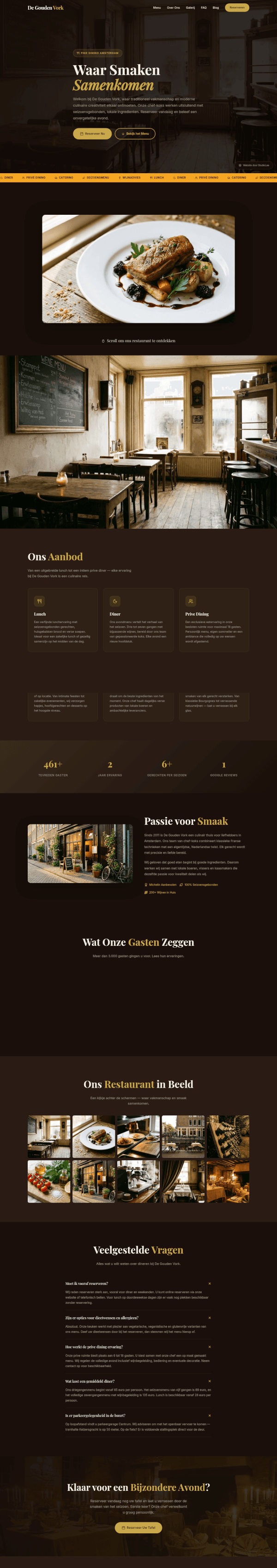 Restaurant website demo &mdash; Bold Concept