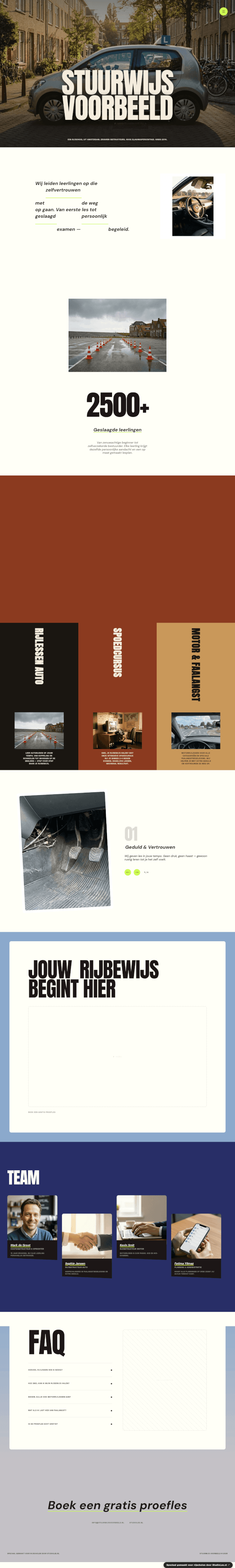 Rijschool website demo &mdash; Modern & Stedelijk