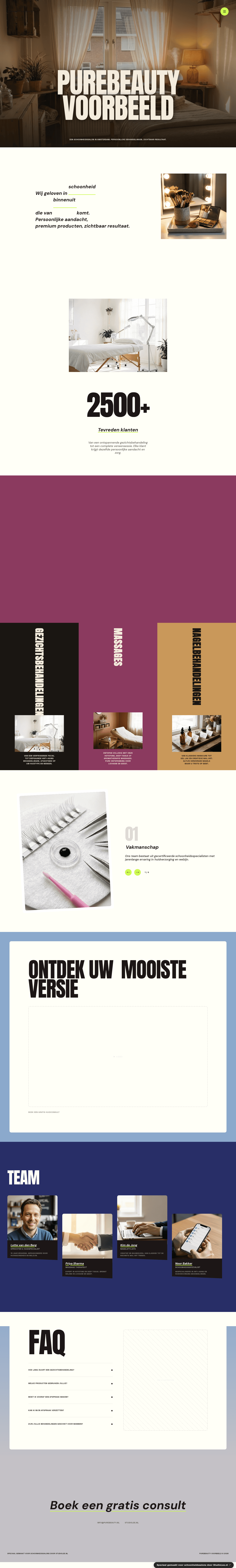 Salon website demo &mdash; Modern & Strak