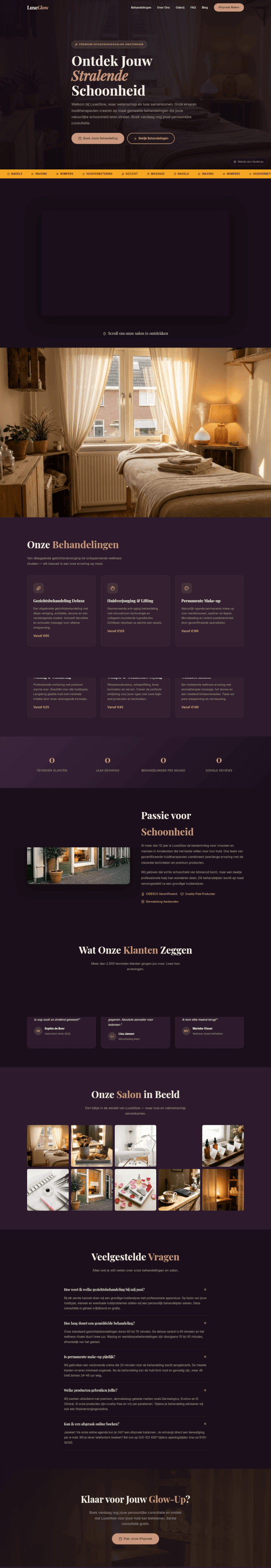 Salon website demo &mdash; Bold & Glamour