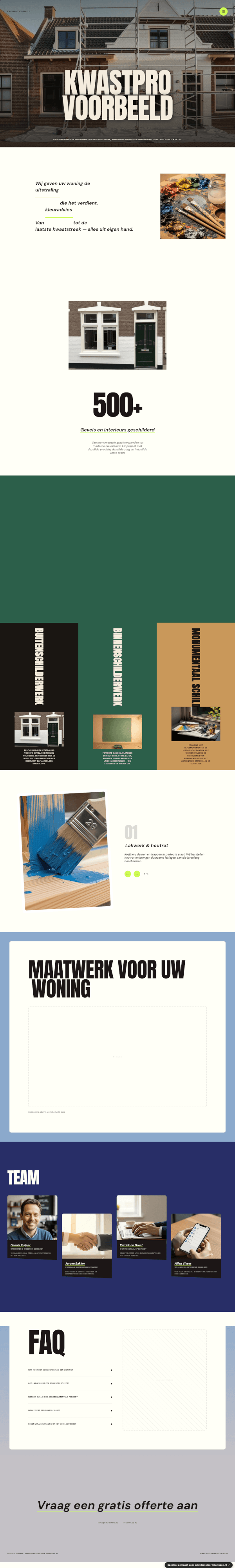 Schilder website demo &mdash; Modern Kleuradviseur