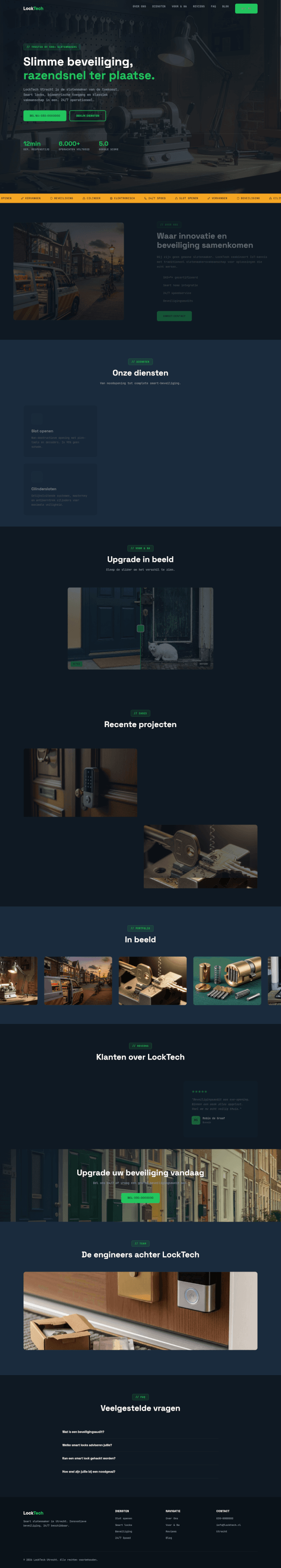 Slotenmaker website demo &mdash; Volledig Maatwerk