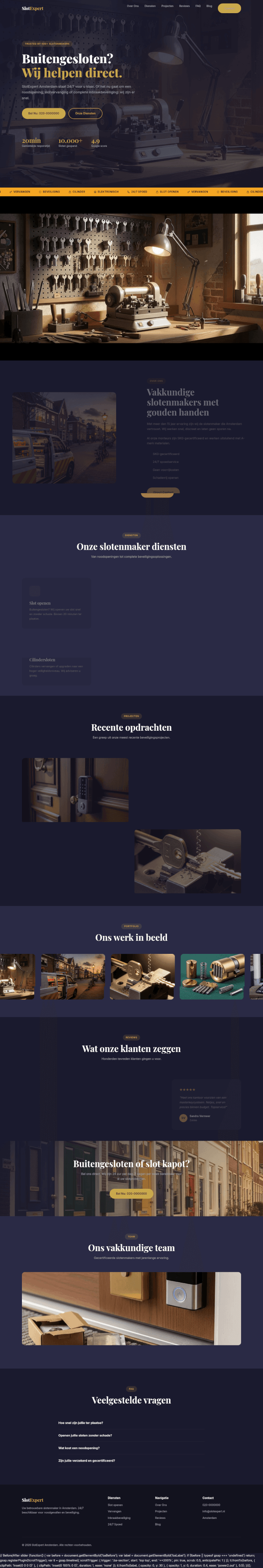 Slotenmaker website demo &mdash; Bold 24/7 Spoed