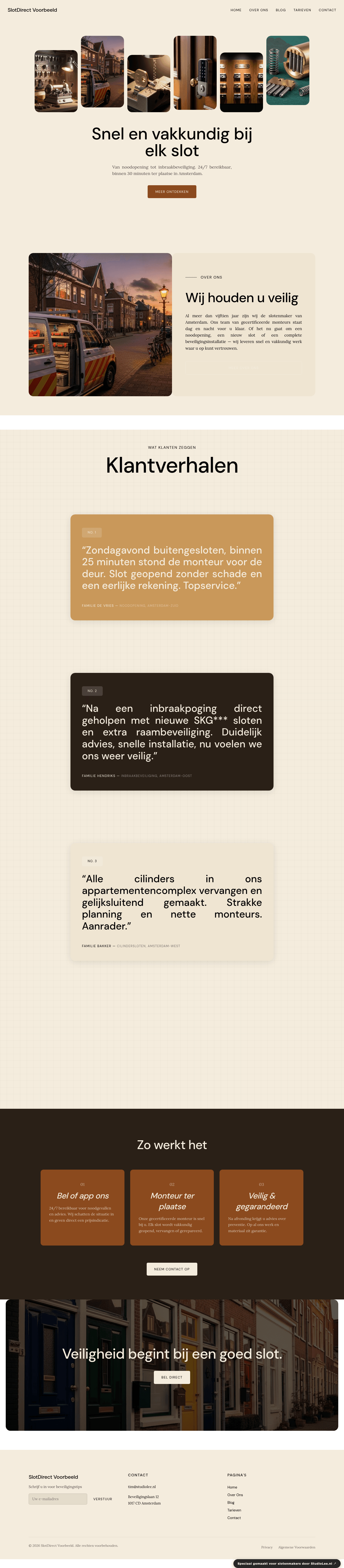 Slotenmaker website demo &mdash; Buurtsleutelmaker
