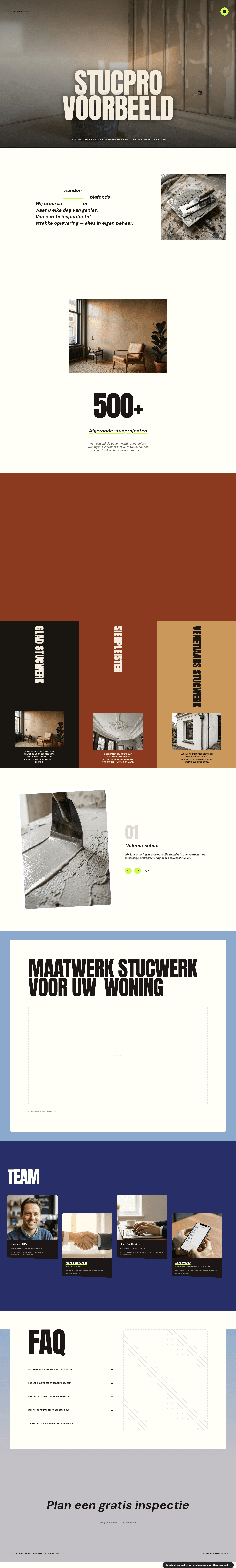 Stukadoor website demo &mdash; Design & Modern