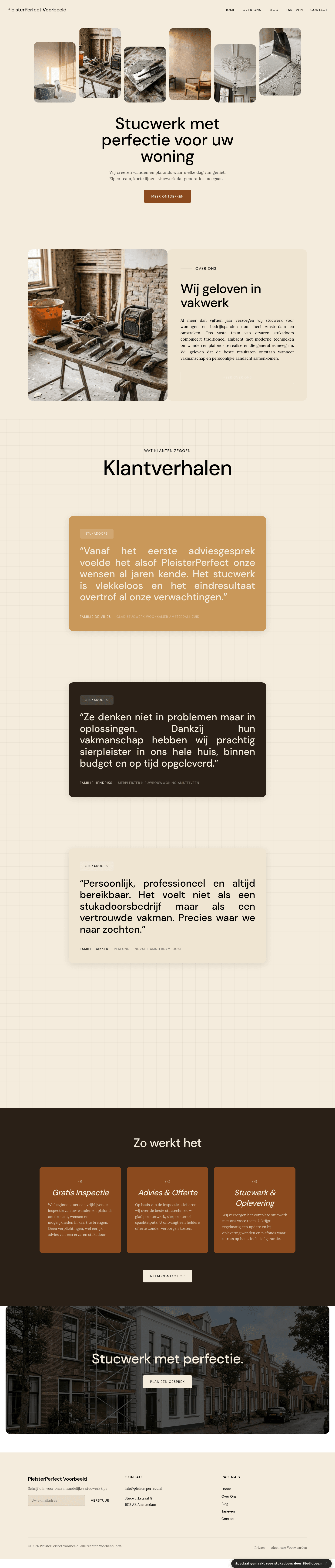 Stukadoor website demo &mdash; Familiestukadoor
