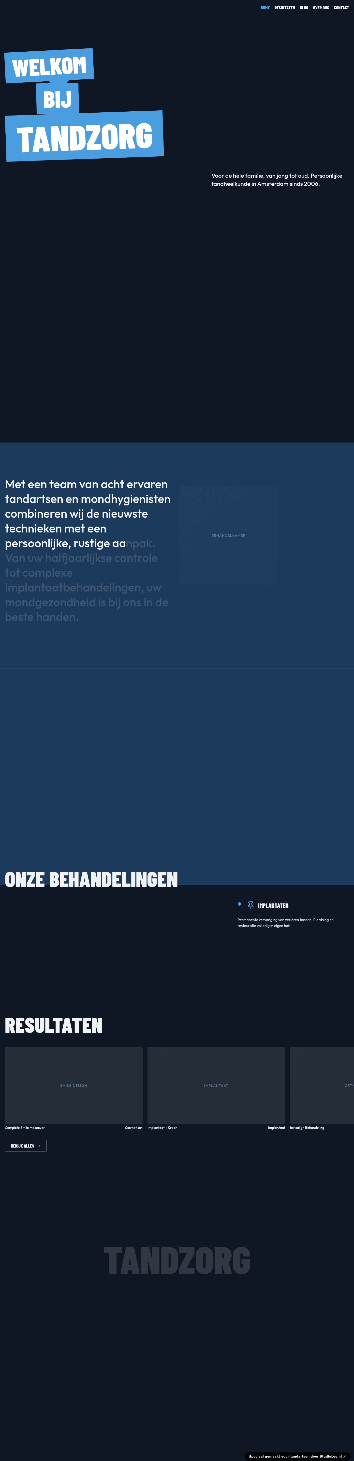 Tandarts website demo &mdash; Klinisch & Klassiek