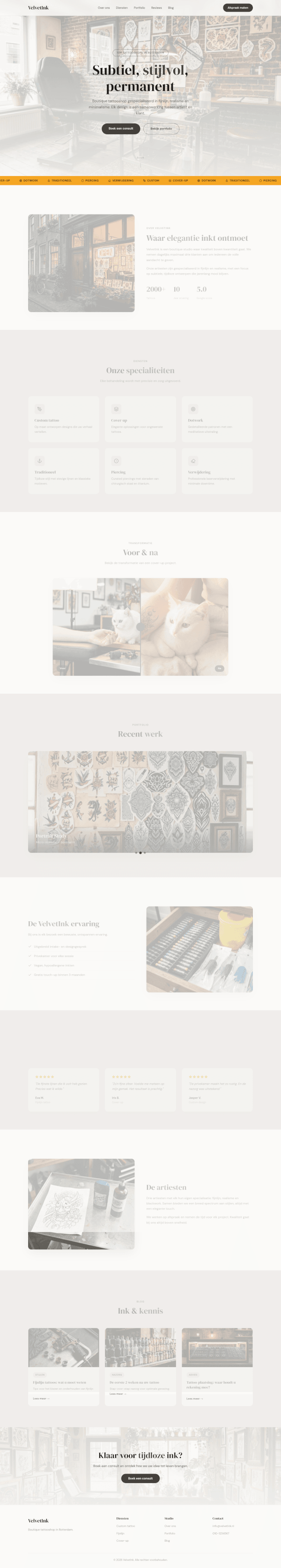 Tattooshop website demo &mdash; Tattoo Showcase