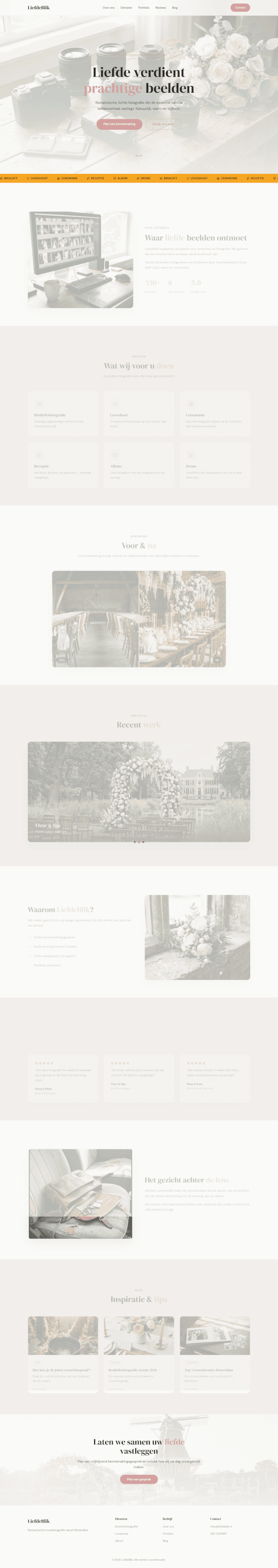 Trouwfotograaf website demo &mdash; Bruiloft Showcase