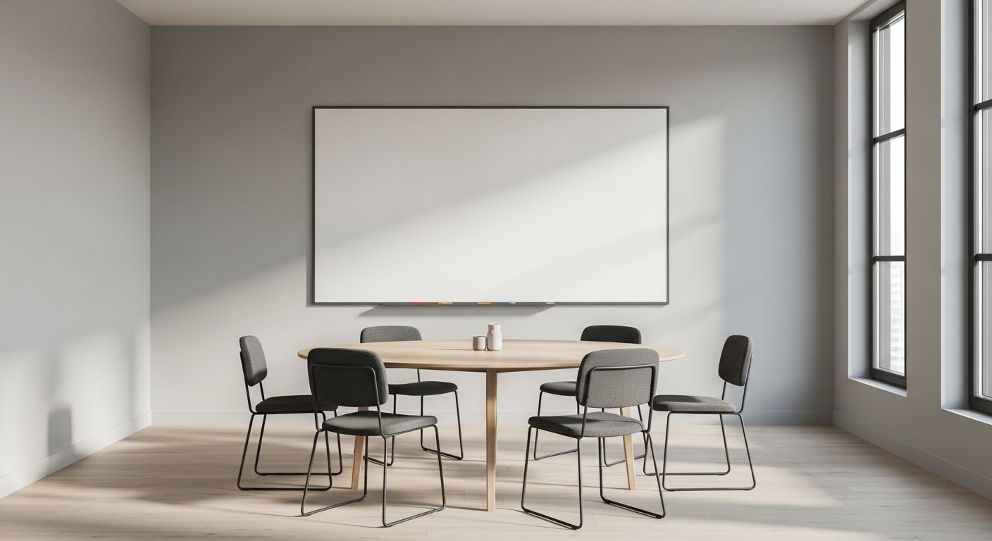 Moderne vergaderruimte in een Nederlands kantoor